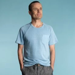 Vendor-unknown HUDSON 100% Organic Hemp Raglan T-Shirt With Pocket