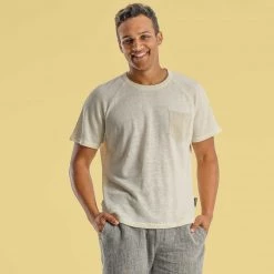 Vendor-unknown HUDSON 100% Organic Hemp Raglan T-Shirt With Pocket