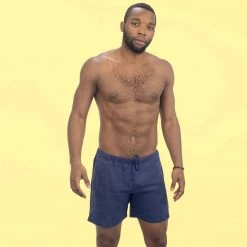 BONDI BEACH 100% Organic Hemp Swimming Shorts (Lined) (One Inside Pocket - No Side Pockets)