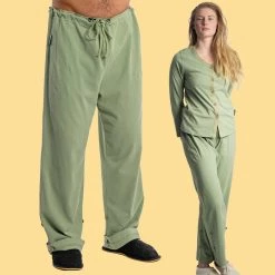 Vendor-unknown INTERLAKEN Elastic-free 100% Organic Prima Cotton Jammy Lounge Pants (Unisex)