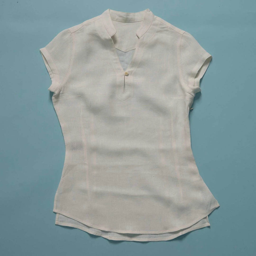 Vendor-unknown Women IRELAND 100% Organic Hemp Blouse 3 Vendor-unknown Women IRELAND 100% Organic Hemp Blouse