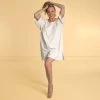 Rawganique Lingerie & Sleepwear JODIE 100% Organic Cotton Nightgown Nightshirt Loungewear House Dress (Made In USA)