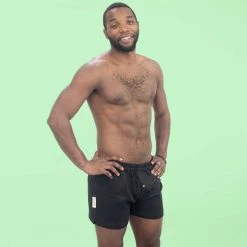 Vendor-unknown JOEY 100% Organic Hemp Boxer Shorts (Woven) (Nut Button, OC Thread) Men