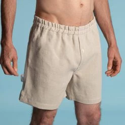 Vendor-unknown JOEY 100% Organic Hemp Boxer Shorts (Woven) (Nut Button, OC Thread) Men