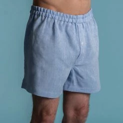 Vendor-unknown JOEY 100% Organic Hemp Boxer Shorts (Woven) (Nut Button, OC Thread) Men