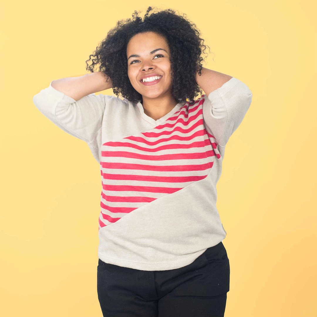 Vendor-unknown Women KEW GARDENS V-Neck 100% Hemp Blouse (3/4 Sleeves) 1 Vendor-unknown Women KEW GARDENS V-Neck 100% Hemp Blouse (3/4 Sleeves)