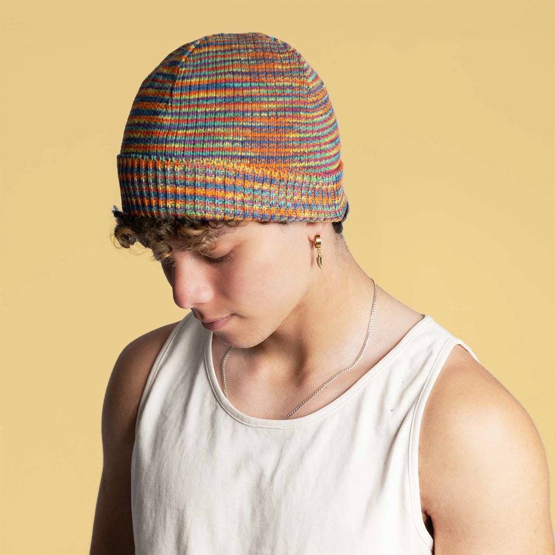Vendor-unknown Mt. Washington Unisex Rainbow Hemp Knit Hat Hats 1 Vendor-unknown Mt. Washington Unisex Rainbow Hemp Knit Hat Hats