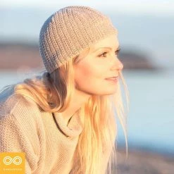 Vendor-unknown Sports & Outdoor SEATTLE 100% Organic Linen Knit Hat - Skull Cap (Unisex)