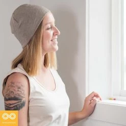 Vendor-unknown TALLAHASSEE 100% Organic Hemp Beanie Toque Hat (2-layer Jersey) Sports & Outdoor