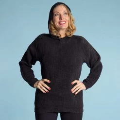 Vendor-unknown MADISON Women's 100% Hemp Hooded Sweater