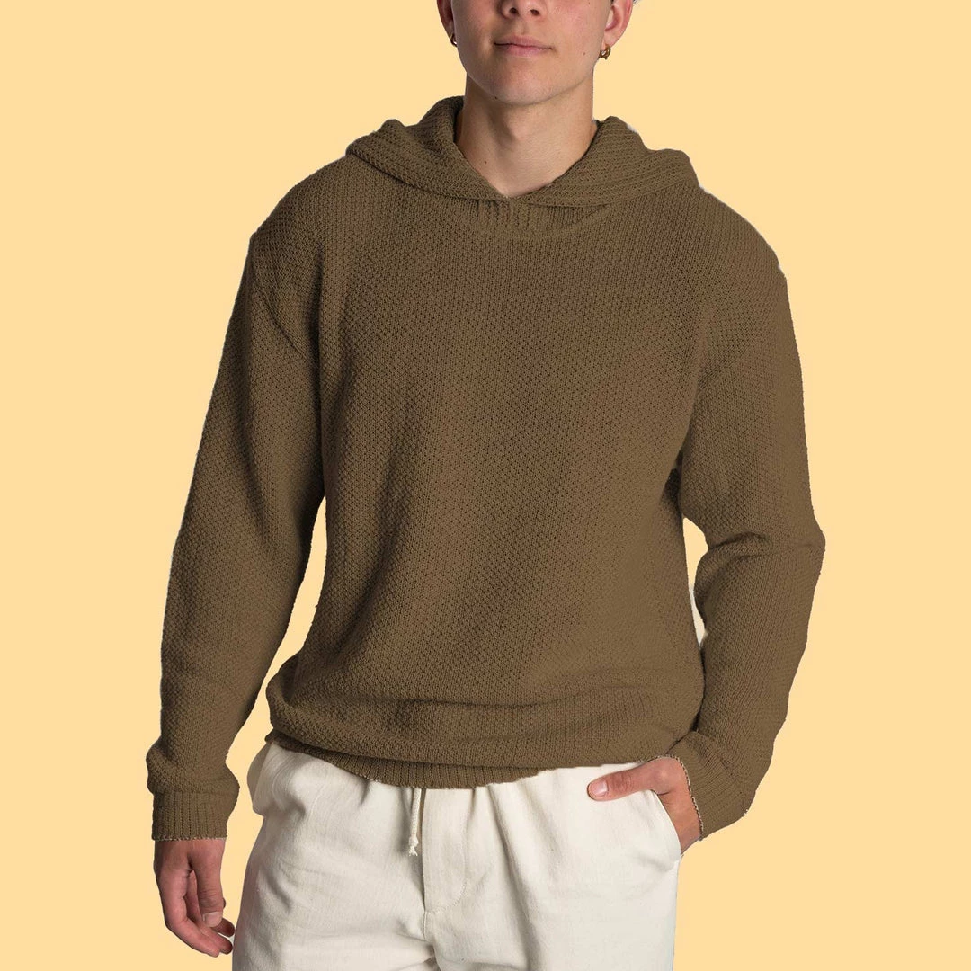 Vendor-unknown Cornwall Men's 100% Hemp Hooded Sweater Tops 2 Vendor-unknown Cornwall Men's 100% Hemp Hooded Sweater Tops
