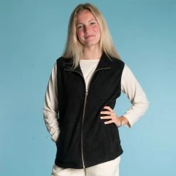 Vendor-unknown Warmwear & Outerwear LAKE TAHOE 100% Organic Cotton Fleece Zippered Vest (2 Pockets) (Unisex)