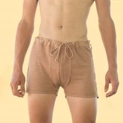 Vendor-unknown DAYTONA Elastic-free 100% Organic Hemp Knit Boxers (OC Thread)