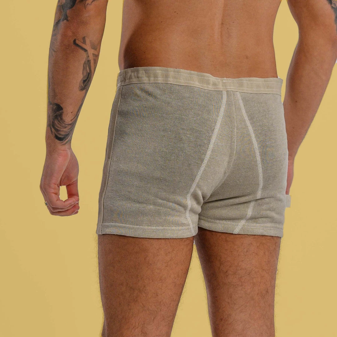 Vendor-unknown LISZT Elastic-free 100% Organic Linen Boxers Knit (OC Thread) Men 3 Vendor-unknown LISZT Elastic-free 100% Organic Linen Boxers Knit (OC Thread) Men