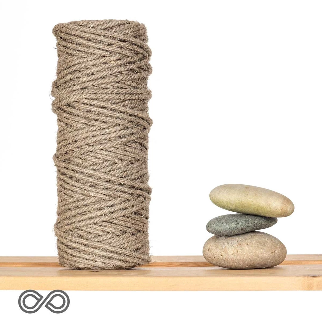 Ropes DIY 4mm Flax Linen Rope (1kg Roll) 1 Ropes DIY 4mm Flax Linen Rope (1kg Roll)