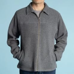 Vendor-unknown MAGIC MOUNTAIN 100% Organic Cotton Fleece Zippered Collar Jacket (Unisex) Warmwear & Outerwear
