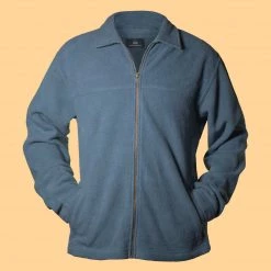 Vendor-unknown MAGIC MOUNTAIN 100% Organic Cotton Fleece Zippered Collar Jacket (Unisex) Warmwear & Outerwear