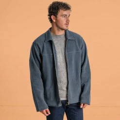 Vendor-unknown MAGIC MOUNTAIN 100% Organic Cotton Fleece Zippered Collar Jacket (Unisex) Warmwear & Outerwear