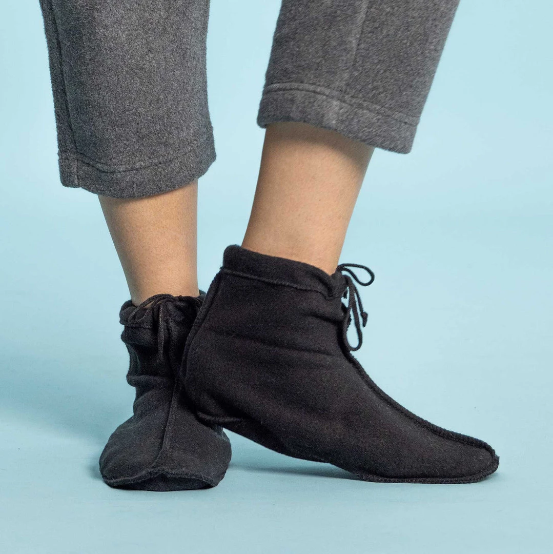 MALAHAT Elastic-free 100% Organic Cotton Fleece Booties Socks Slippers (Unisex) Women’s Footwear 2 MALAHAT Elastic-free 100% Organic Cotton Fleece Booties Socks Slippers (Unisex) Women’s Footwear