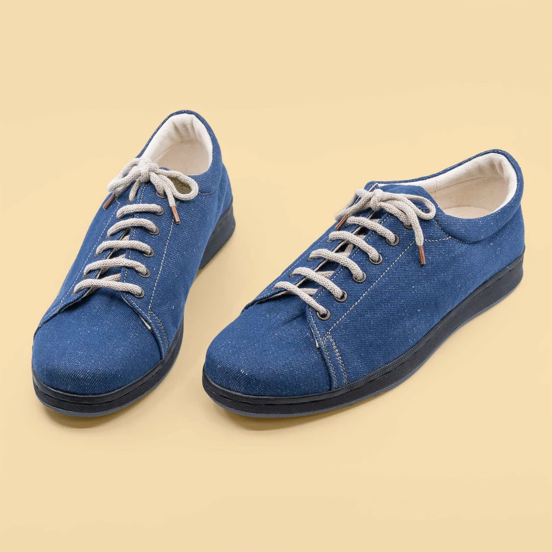 Shoes MANITOBA Organic Cotton Denim Sneakers (Men's Sizes) Footwear 1 Shoes MANITOBA Organic Cotton Denim Sneakers (Men's Sizes) Footwear