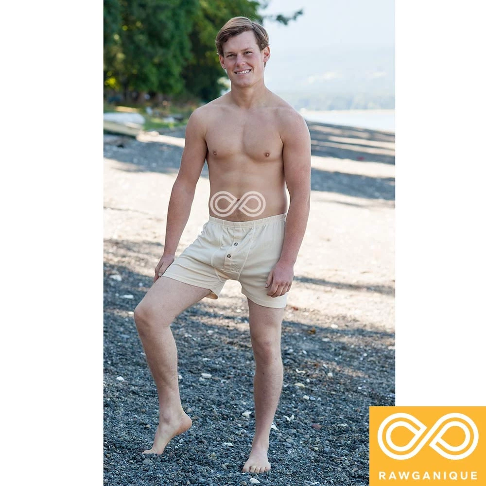 MOBY 100% Organic Prima Cotton Boxer Shorts (Gusset Crotch, Nut Button, OC Thread) 8 MOBY 100% Organic Prima Cotton Boxer Shorts (Gusset Crotch, Nut Button, OC Thread)