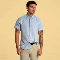 Vendor-unknown MILL BAY 100% Organic Cotton Short-Sleeve Dress Shirt