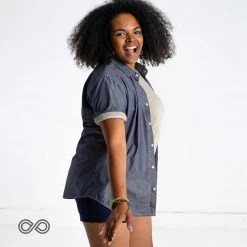 Vendor-unknown MILL BAY 100% Organic Cotton Short-Sleeve Dress Shirt