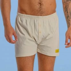 MOBY 100% Organic Prima Cotton Boxer Shorts (Gusset Crotch, Nut Button, OC Thread) 17 MOBY 100% Organic Prima Cotton Boxer Shorts (Gusset Crotch, Nut Button, OC Thread)