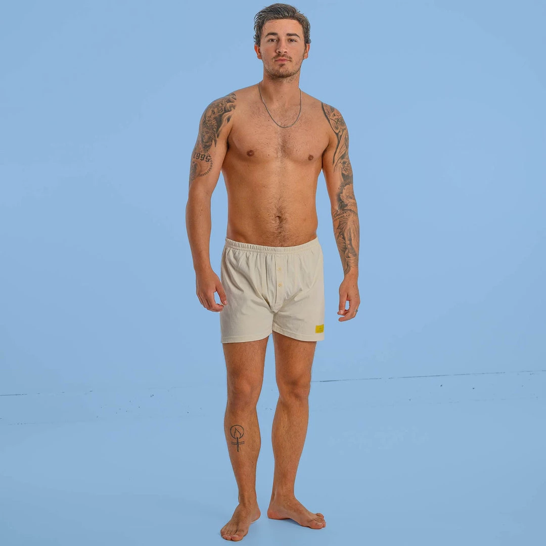 MOBY 100% Organic Prima Cotton Boxer Shorts (Gusset Crotch, Nut Button, OC Thread) 7 MOBY 100% Organic Prima Cotton Boxer Shorts (Gusset Crotch, Nut Button, OC Thread)