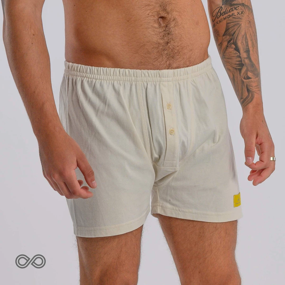 MOBY 100% Organic Prima Cotton Boxer Shorts (Gusset Crotch, Nut Button, OC Thread) 10 MOBY 100% Organic Prima Cotton Boxer Shorts (Gusset Crotch, Nut Button, OC Thread)