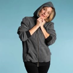 Vendor-unknown MONT TREMBLANT 100% Organic Cotton Fleece Hooded Zippered Sweatshirt (Unisex) Warmwear & Outerwear