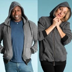 Vendor-unknown MONT TREMBLANT 100% Organic Cotton Fleece Hooded Zippered Sweatshirt (Unisex) Warmwear & Outerwear