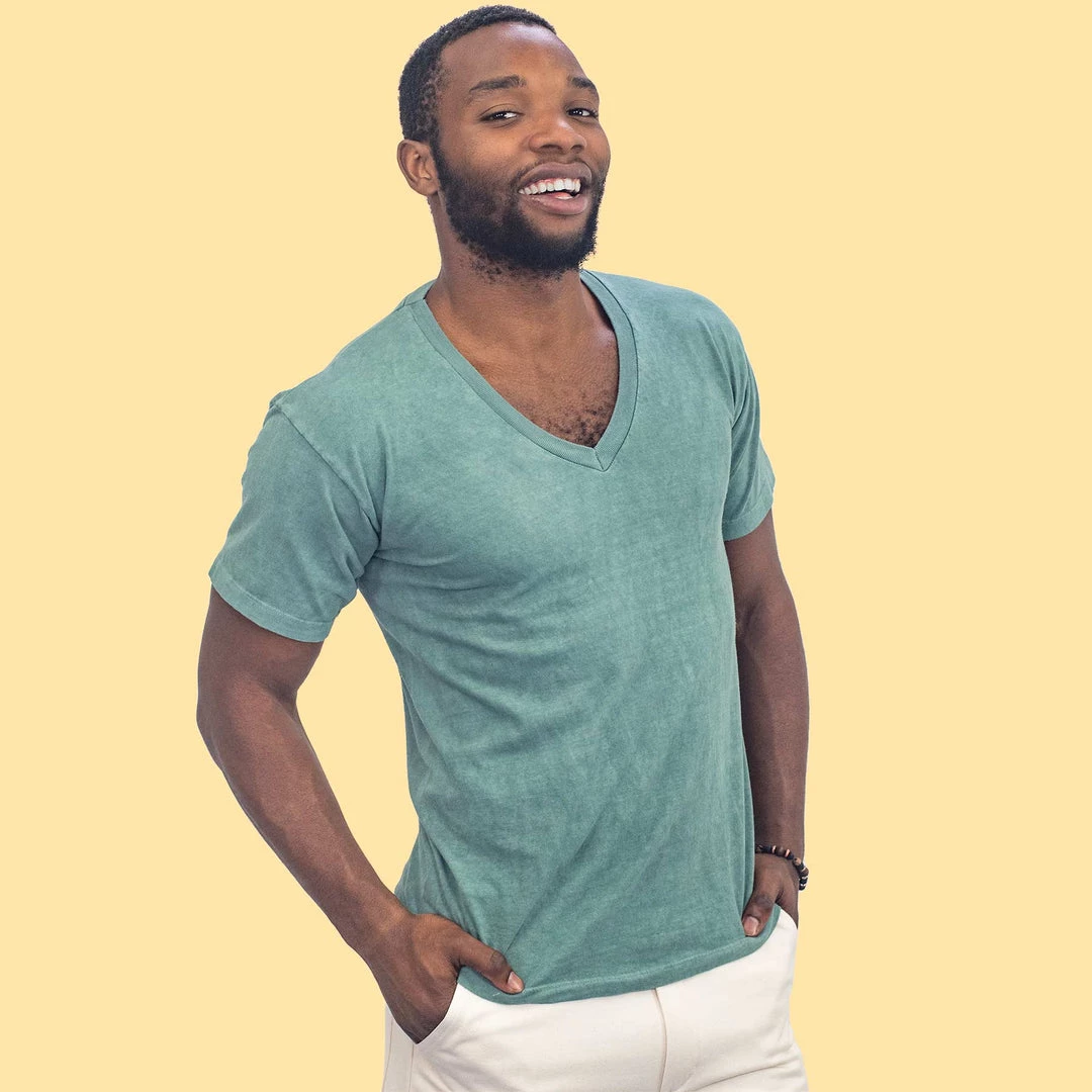 T-Shirts MONTEGO BAY 100% Organic Cotton V-neck T-shirt (Made In USA) 2 T-Shirts MONTEGO BAY 100% Organic Cotton V-neck T-shirt (Made In USA)