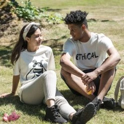 T-Shirts PUREVALLEY 100% Organic Prima Cotton T-Shirt (Unisex)- Bee Women