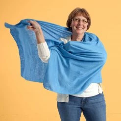 Vendor-unknown Mt RAINIER 100% Organic Hemp Knit Shawl / Wrap / Scarf (28