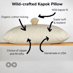 Vendor-unknown BedBath KEA LANI Vegan 100% Wild Kapok Bed Pillow (Made In USA)