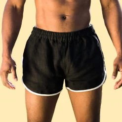 OSLO 100% Hemp Running Fitness Gym Shorts (Unisex) Bottoms