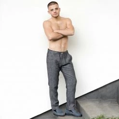 Vendor-unknown Men RAINIER Elastic-Free Flex-Waist 100% Organic Hemp Jogger Pants (Unisex)