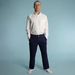 Vendor-unknown PARK PLACE 100% Organic Cotton Long-Sleeve Dress Shirt Men