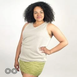 Vendor-unknown BRISBANE 100% Hemp Ribbed Tank Top (Unisex) Tops