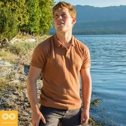 Vendor-unknown Pebble Beach 100% Hemp Golf Polo Shirt (Slim Fit) (Discontinued, 20% Off) Clearance