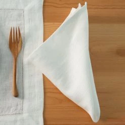 Vendor-unknown Kitchen FLAXBURY 100% Organic Linen Hemstitched Placemats & Napkins