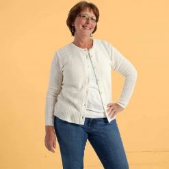 Vendor-unknown PRISCILLA 100% Organic Linen Knit Cardigan