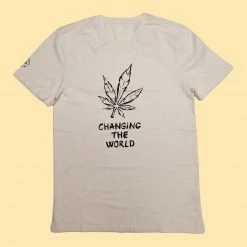 T-Shirts PUREVALLEY 100% Organic Prima Cotton T-Shirt (Unisex) - Changing The World