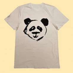 T-Shirts PUREVALLEY 100% Organic Prima Cotton T-Shirt (Unisex) - Panda Tops