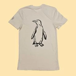 T-Shirts PUREVALLEY 100% Organic Prima Cotton Printed T-Shirt (EU) - Penguin (Unisex)