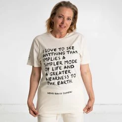 T-Shirts PUREVALLEY 100% Organic Prima Cotton T-Shirt (Unisex) - Thoreau Women