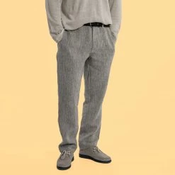 Vendor-unknown Men RAINIER Elastic-Free Flex-Waist 100% Organic Hemp Jogger Pants (Unisex)