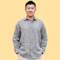 Vendor-unknown Men RAPHAEL 100% Organic Hemp Painter's Shirt (10oz Fabric) (Unisex)