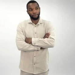 Vendor-unknown Men RAPHAEL 100% Organic Hemp Painter's Shirt (10oz Fabric) (Unisex)